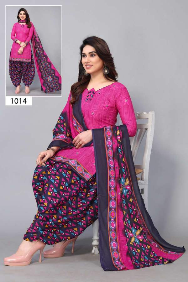 Patiyala Special 1013 Daily Casual Wear Wholesale Cotton Dress Material
